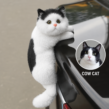 Adorable Climbing Cat Car Decor