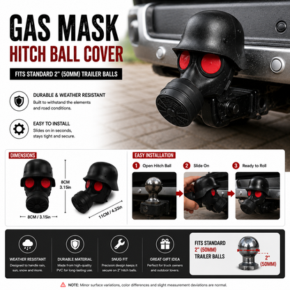 Watchman Tow Ball Cover/Hitch Ball Cover– Fits Standard 2" Trailer Balls