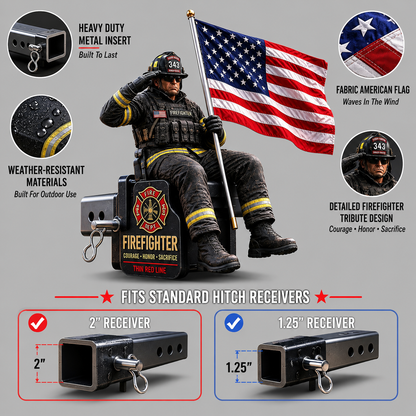 Tactical Soldier Trailer Hitch Cover——Fits 2‘’/ 1.25'' Receiver