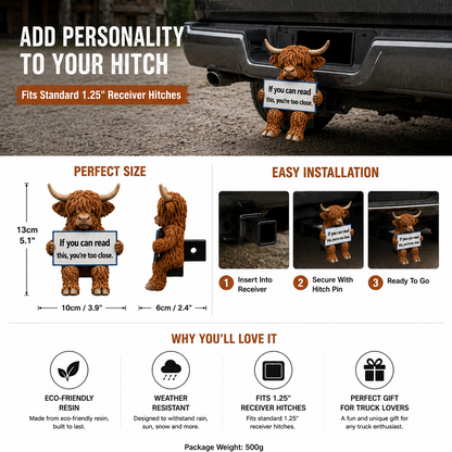Chill Highland Hitch Cover——Fits Standard 1.25" Receiver Hitches