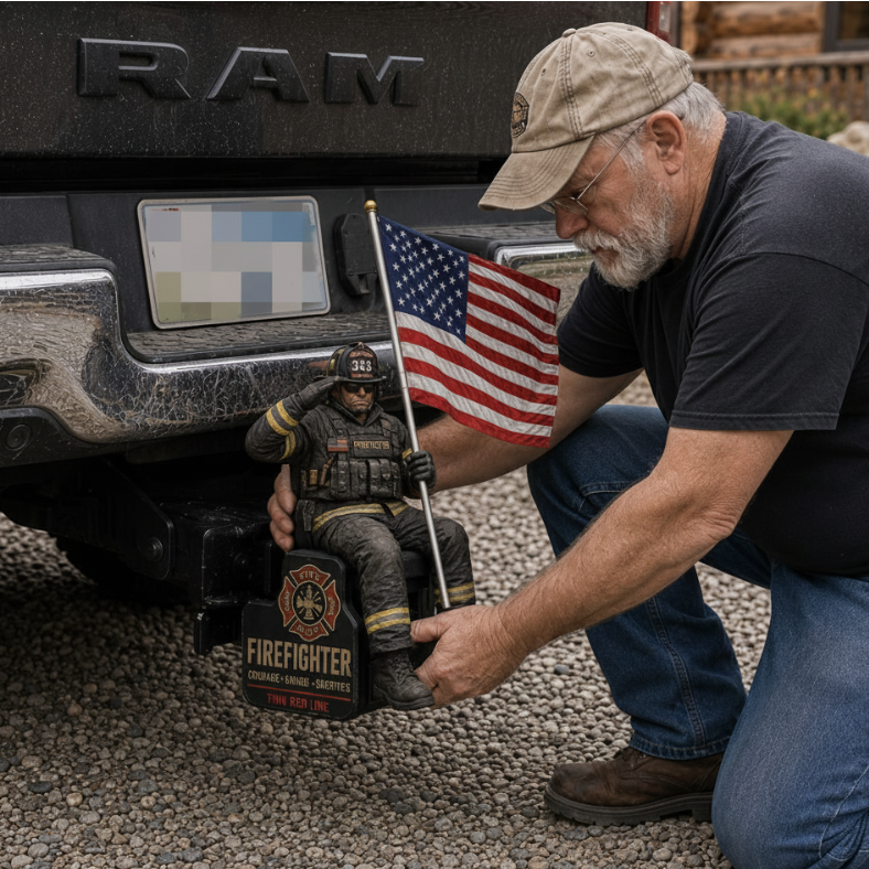Tactical Soldier Trailer Hitch Cover——Fits 2‘’/ 1.25'' Receiver