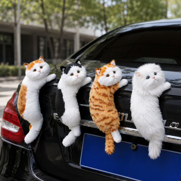 Adorable Climbing Cat Car Decor