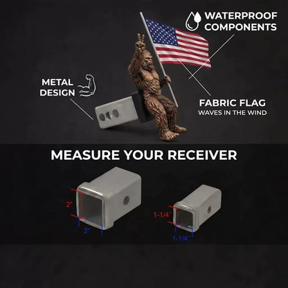 Bigfoot Trailer Hitch Cover——Fits 1.25''、2''Standard Receiver