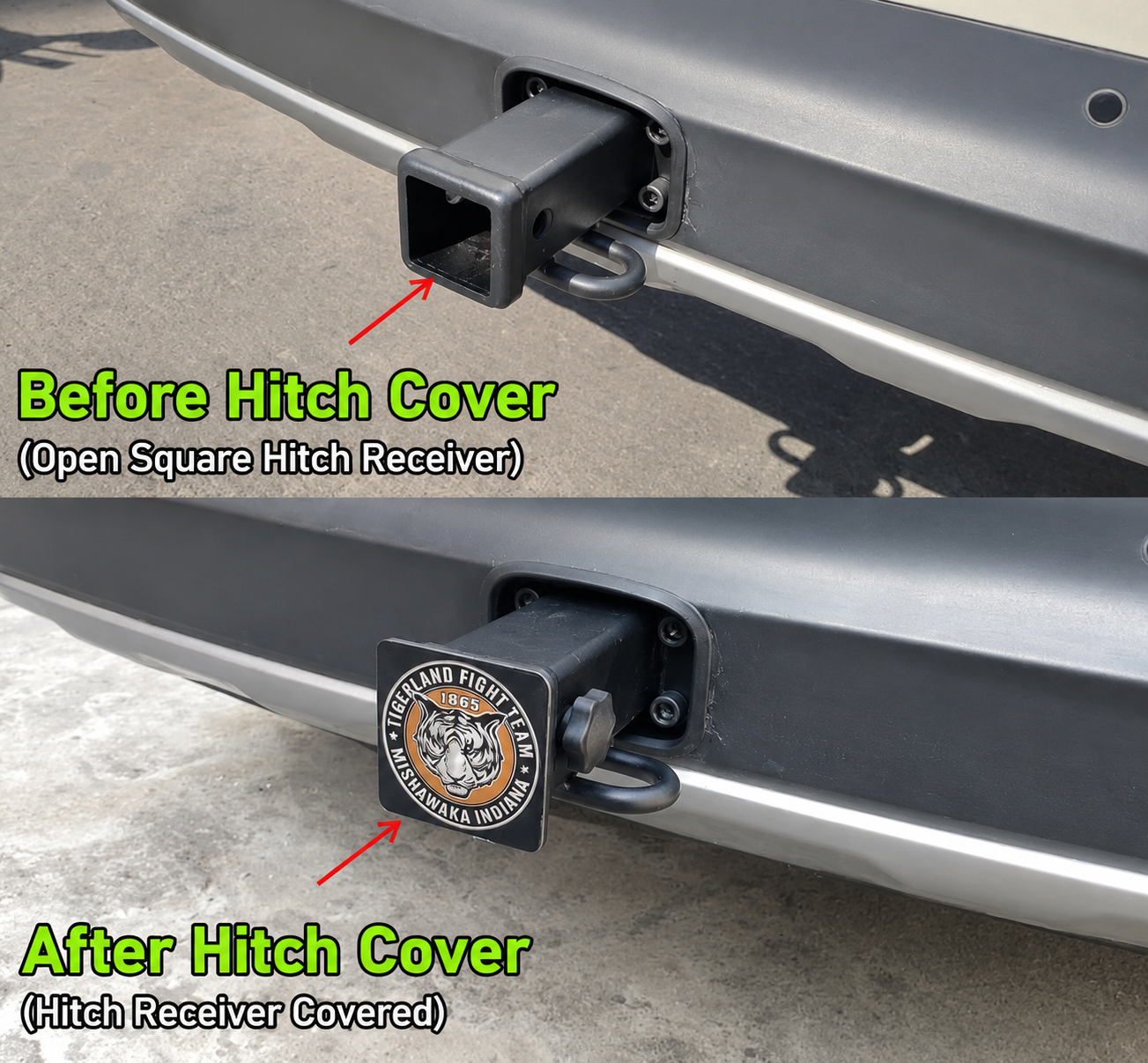 Tiger Trailer Hitch Cover——Fits 2‘’ Receiver