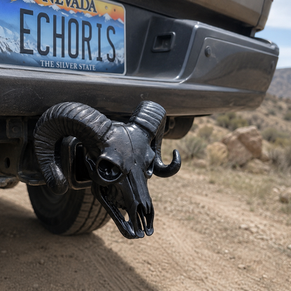 Cowboy Culture Ram Skull Hitch Cover – Fits Standard 2" Receiver