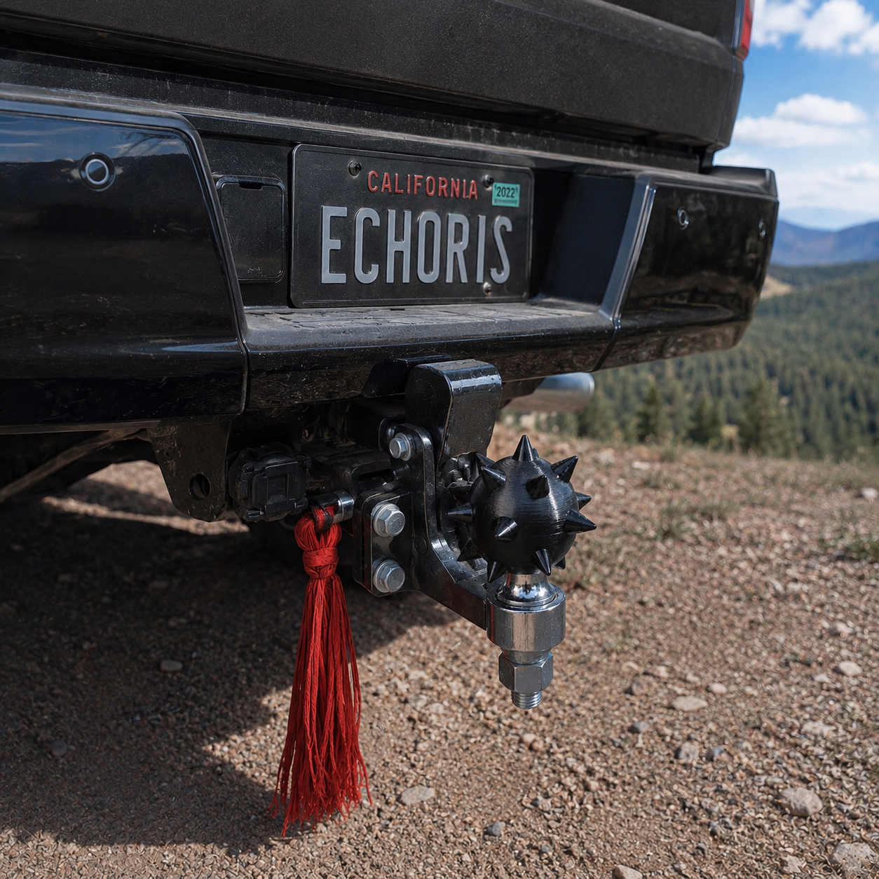 Outlaw Mace Hitch Ball Cover /Tow Ball Cover– Fits 2" Trailer Balls