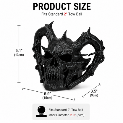 Inferno Skull Tow ball Cover——Fits 2'' Standard Receiver