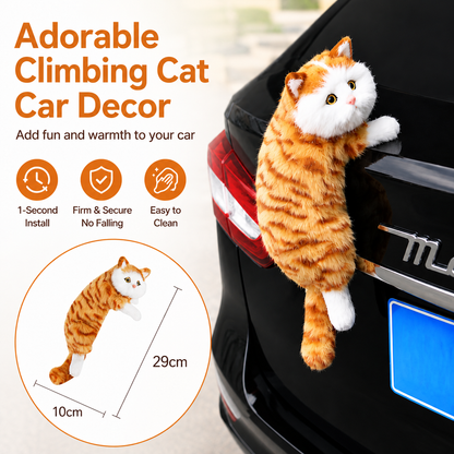 Adorable Climbing Cat Car Decor