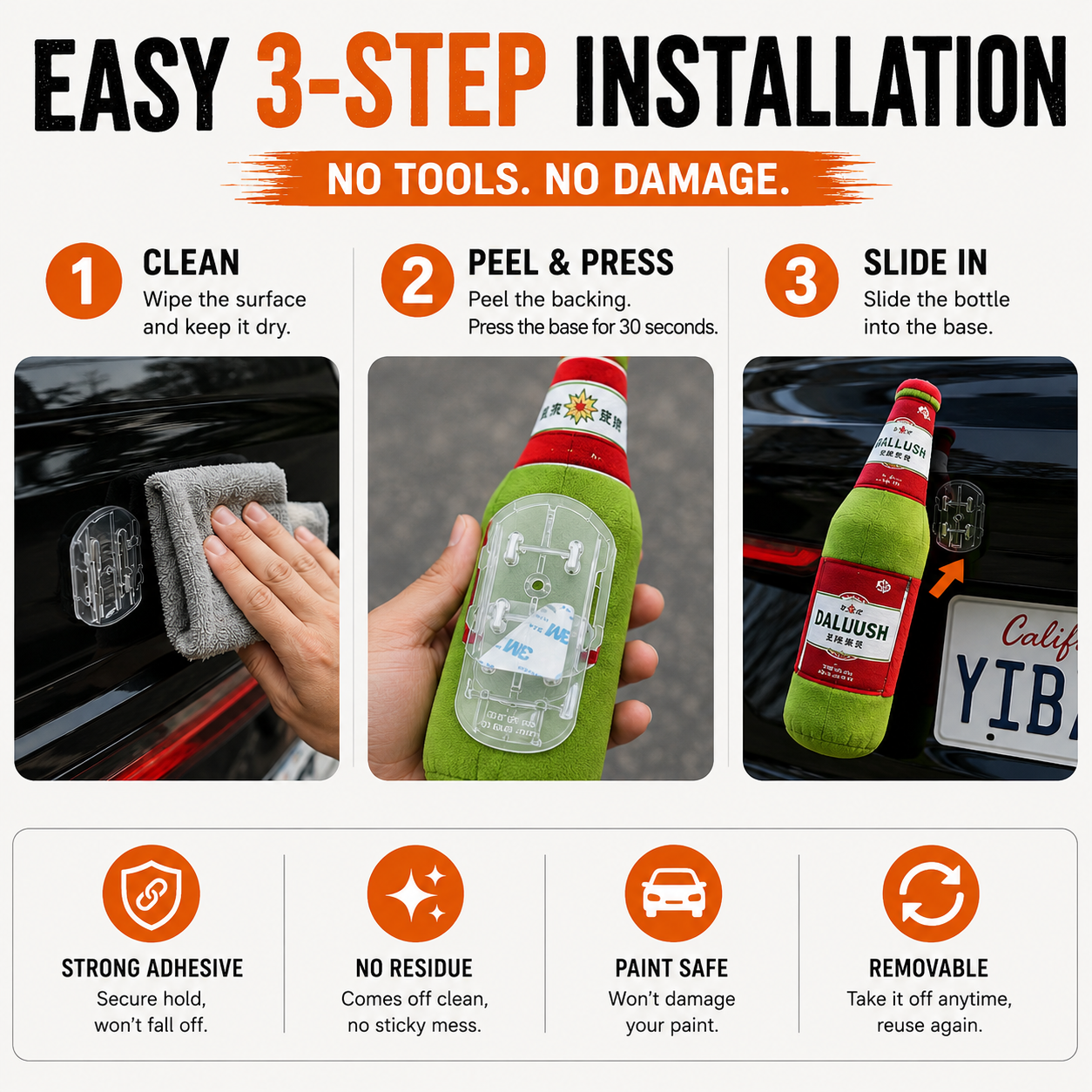Hanging Beer Bottle Tailgate Decor