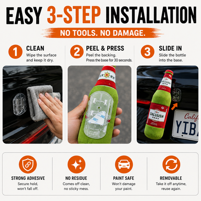 Hanging Beer Bottle Tailgate Decor